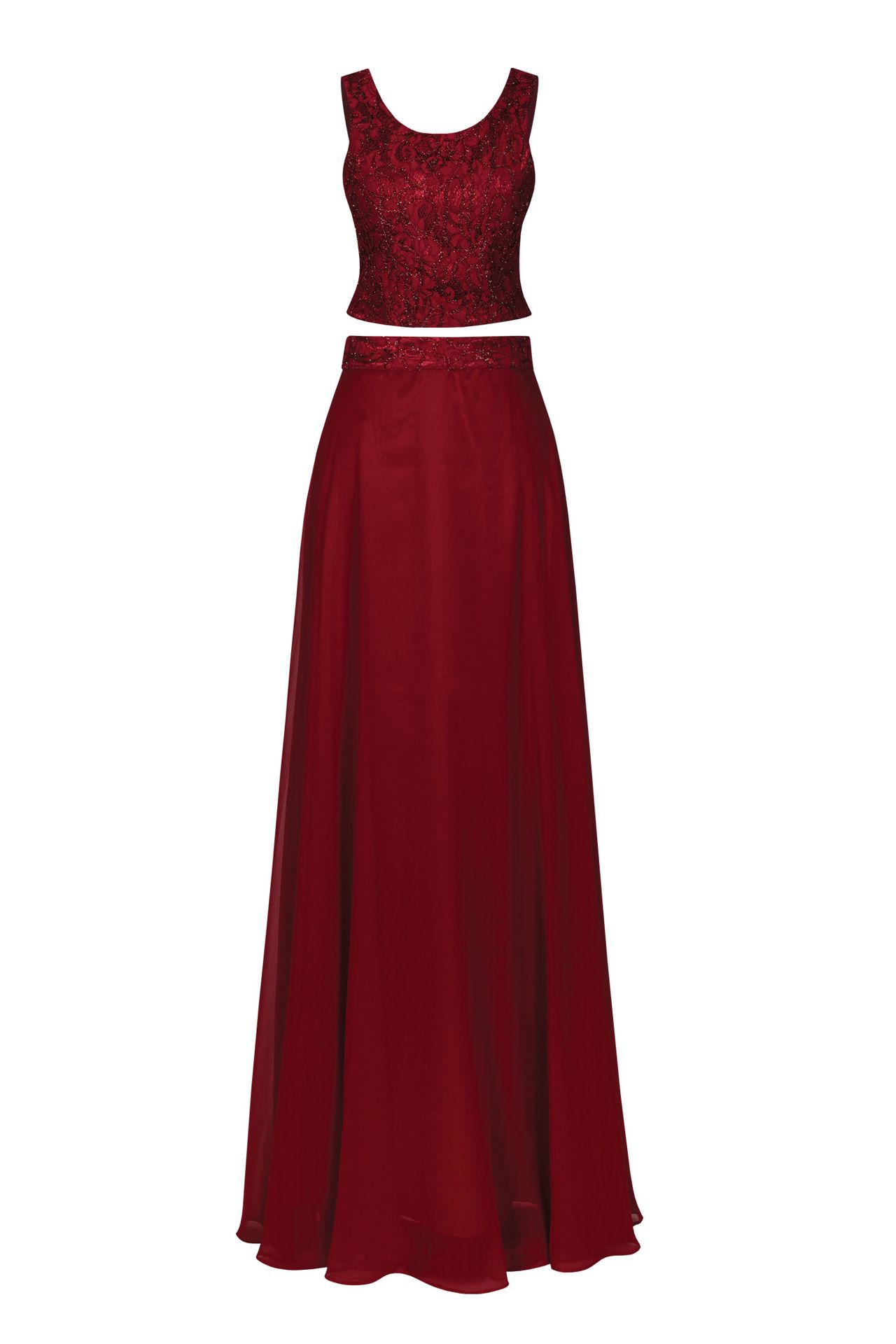 Girls-Kleid, 2-Teiler, m.Stola