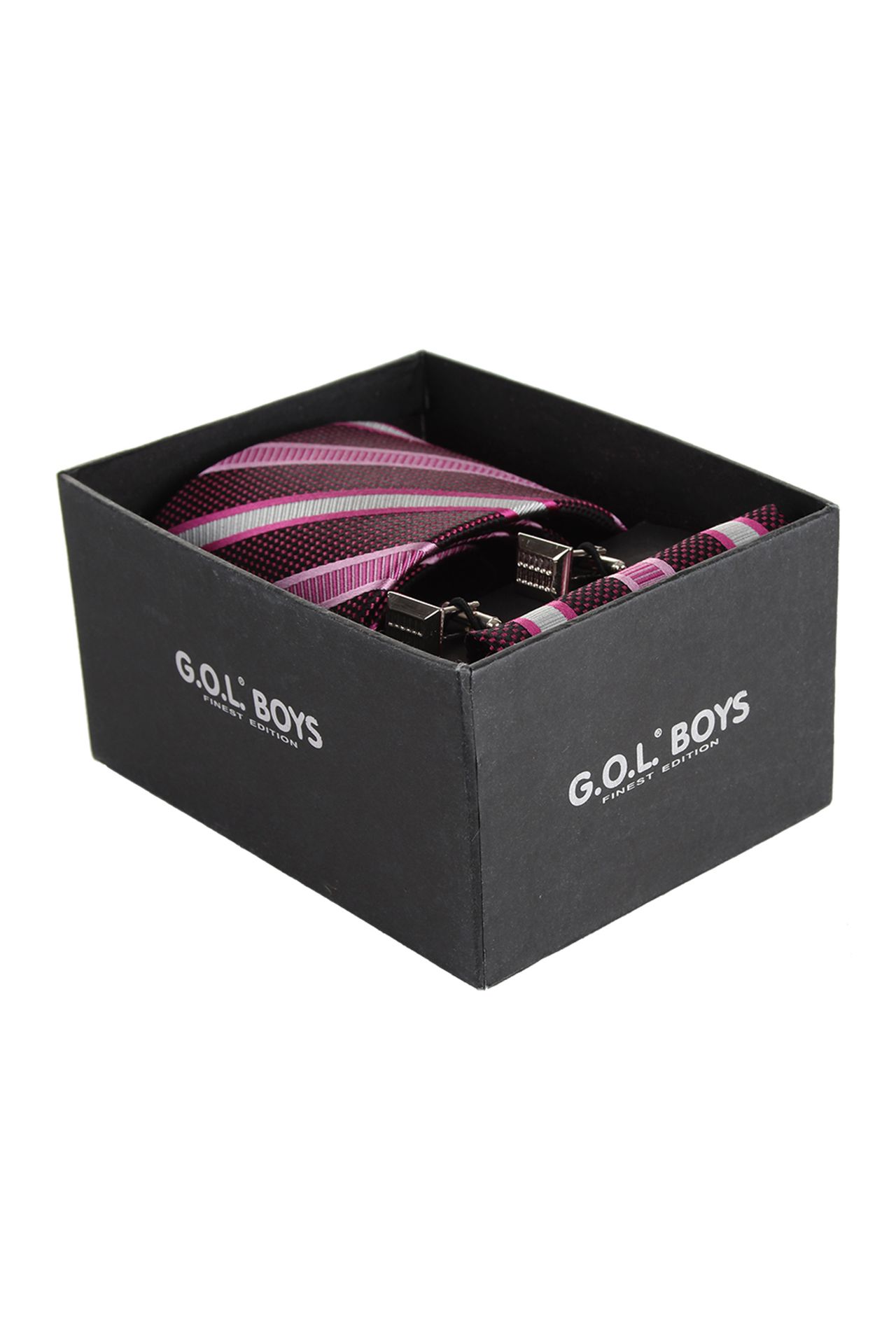 SET: Krawatte/Tuch/M-Knöpfe