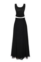 Girls-Kleid, 2-Teiler, m.Stola