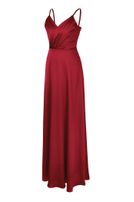Satin-Kleid, lang