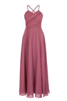 Chiffon-Kleid, lang, mit Stola
