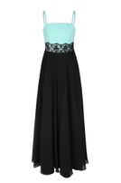 Girls-Chiffon-Kleid, lang