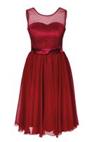 Girls-Chiffon-Kleid mit Stola
