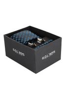 SET: Krawatte/Tuch/M-Knöpfe